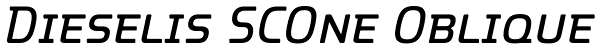 Dieselis SCOne Oblique Font