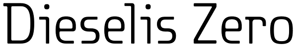 Dieselis Zero Font