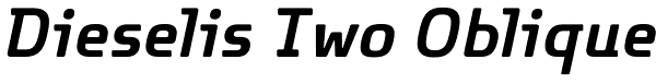 Dieselis Two Oblique Font