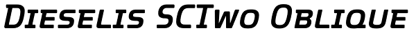 Dieselis SCTwo Oblique Font