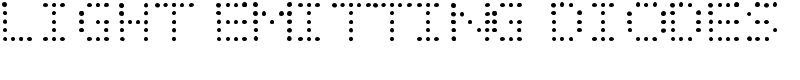 LIGHT EMITTING DIODES Font