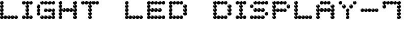 Light LED Display-7 Font