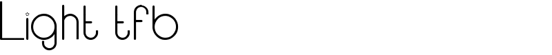 Light tfb Font