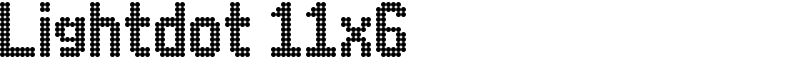 Lightdot 11x6 Font