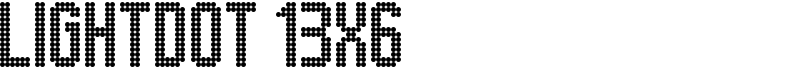 Lightdot 13x6 Font