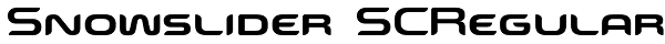 Snowslider SCRegular Font