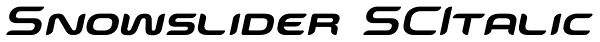 Snowslider SCItalic Font