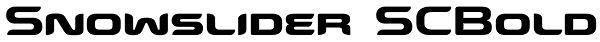 Snowslider SCBold Font