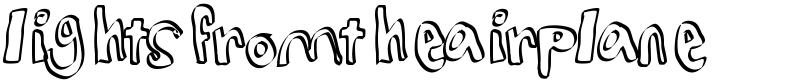 lightsfromtheairplane Font