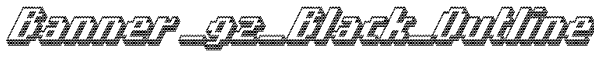 Banner _92_Black_Outline Font