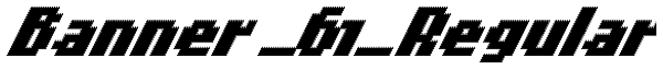 Banner _61_Regular Font