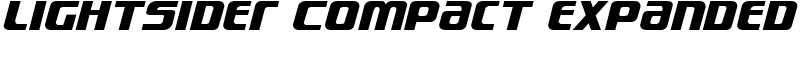Lightsider Compact Expanded Font