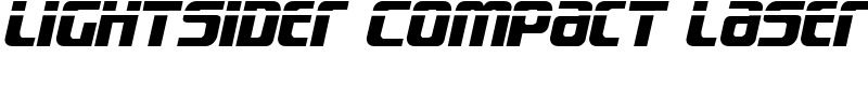 Lightsider Compact Laser Font