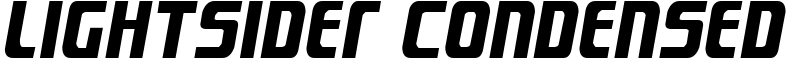 Lightsider Condensed Font