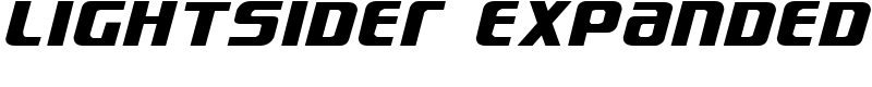 Lightsider Expanded Font