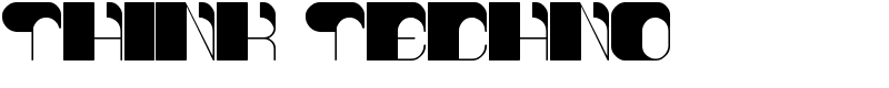think techno Font