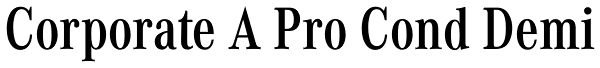 Corporate A Pro Cond Demi Font
