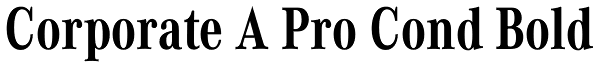 Corporate A Pro Cond Bold Font