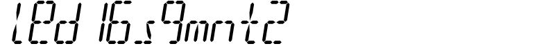 led16sgmnt2 Font