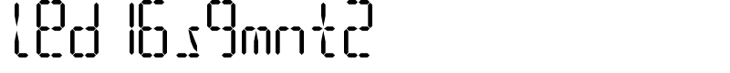 led16sgmnt2 Font