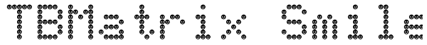 TBMatrix Smile Font