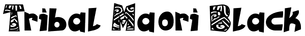Tribal Maori Black Font