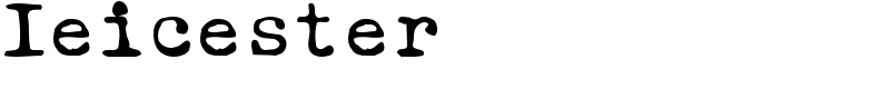 Ieicester Font