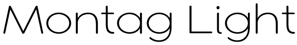 Montag Light Font