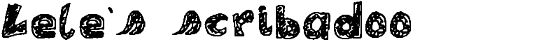 Lele's scribadoo Font