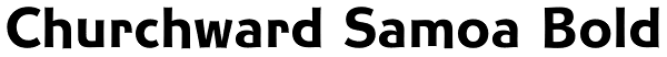 Churchward Samoa Bold Font