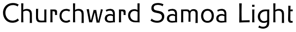 Churchward Samoa Light Font
