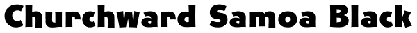 Churchward Samoa Black Font