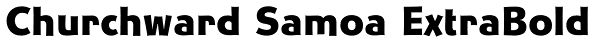Churchward Samoa ExtraBold Font