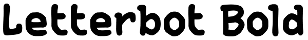Letterbot Bold Font