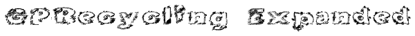 GPRecycling Expanded Font