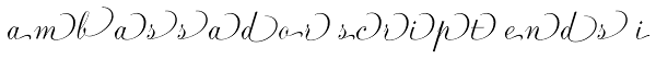 Ambassador Script Ends I Font