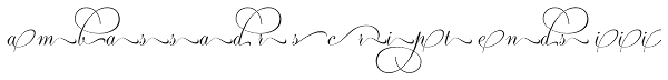 Ambassador Script Ends III Font