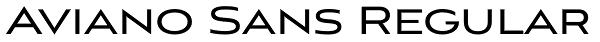 Aviano Sans Regular Font
