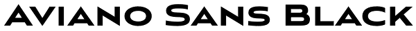 Aviano Sans Black Font
