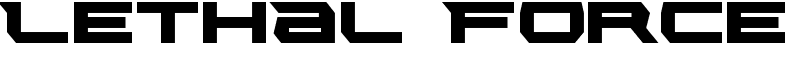 Lethal Force Font