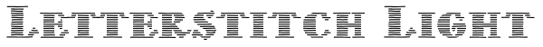 Letterstitch Light Font