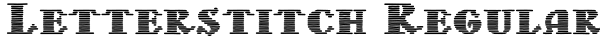 Letterstitch Regular Font