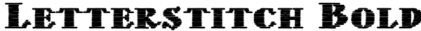 Letterstitch Bold Font