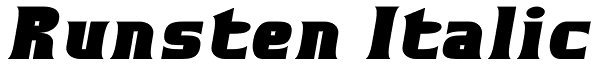 Runsten Italic Font