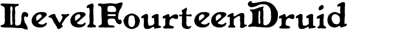 LevelFourteenDruid Font