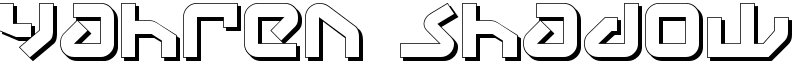 Yahren Shadow Font