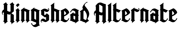 Kingshead Alternate Font