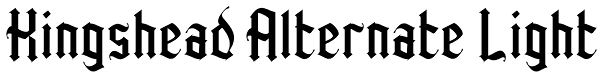 Kingshead Alternate Light Font