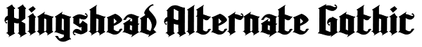 Kingshead Alternate Gothic Font
