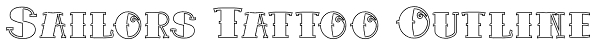 Sailors Tattoo Outline Font
